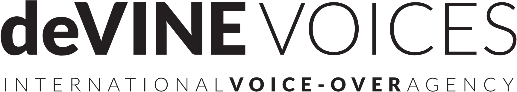 Logo deVine Voices International Voice Agency
